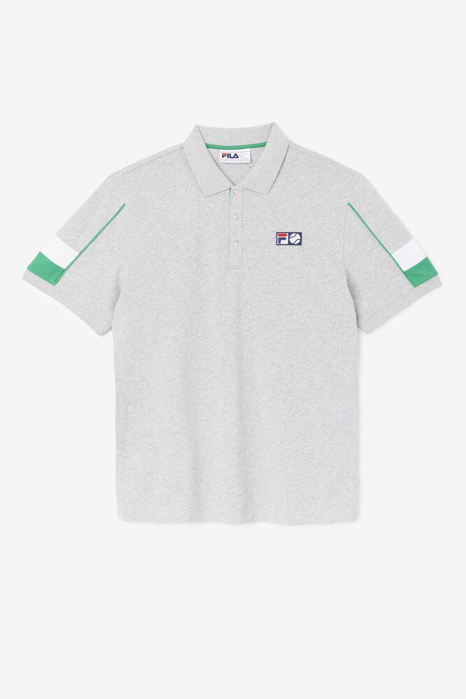 Fila Polo Mens Grey - Coda - Philippines 9624103-LG